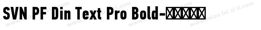 SVN PF Din Text Pro Bold字体转换